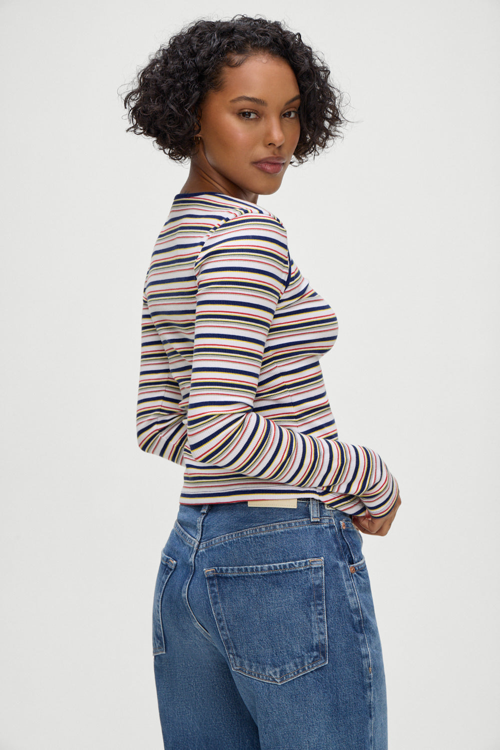 Blair Striped Long Sleeve Shirt - Love Stripe