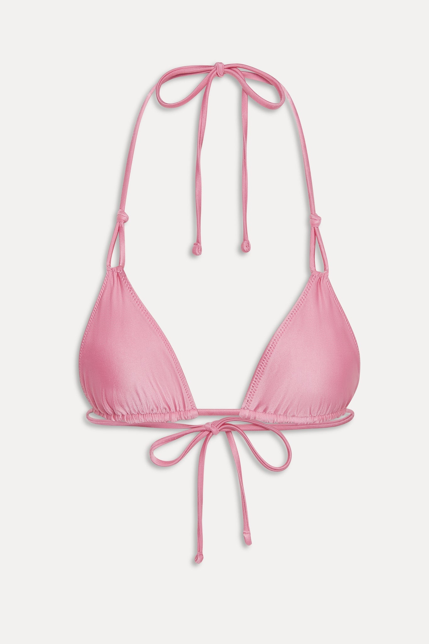 Ari Reversible Satin Bikini Top - Vintage Cheetah