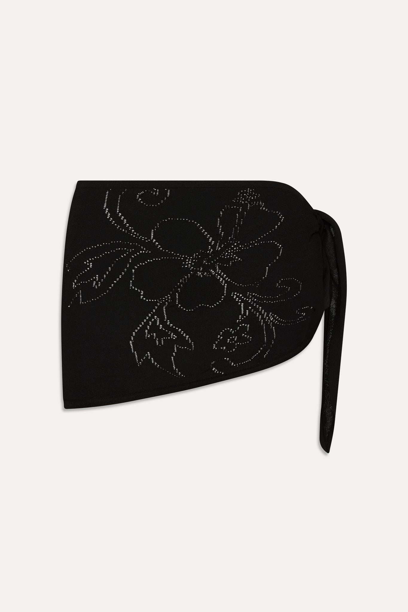 Atlas Knit Mini Skirt - Black