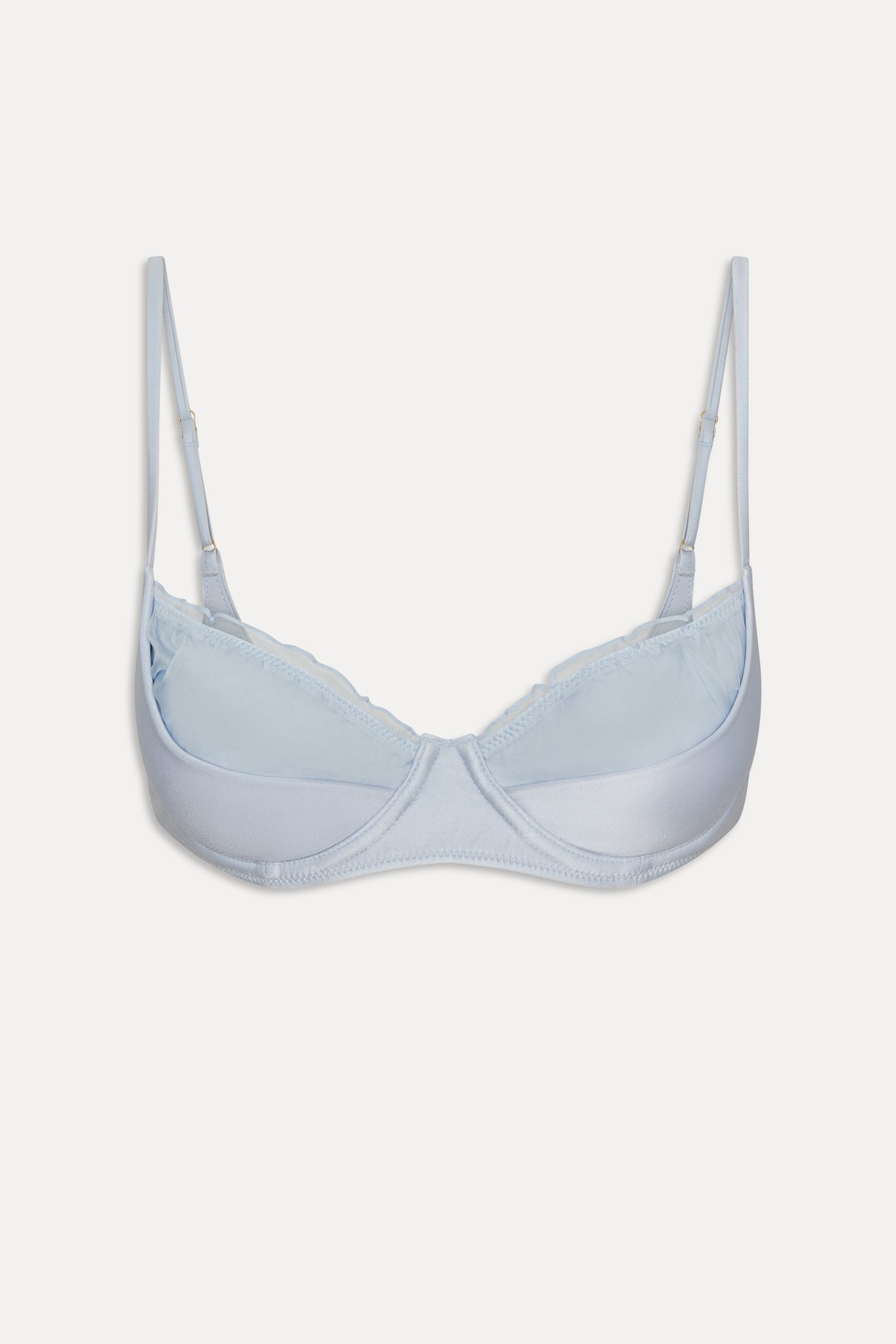 Austin Satin Underwire Bikini Top - Frosting