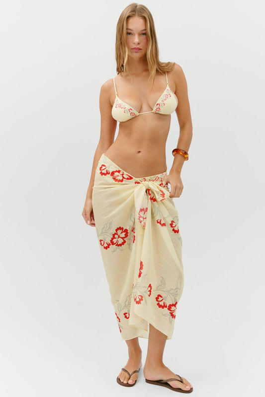Alessia Cotton Sarong - Hibiscus Beach