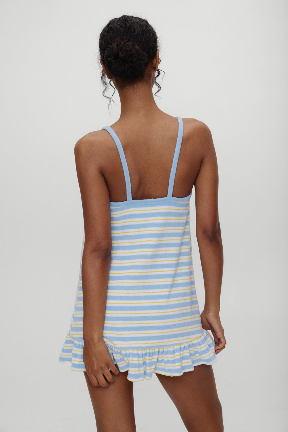 April Striped Babydoll Dress - Ashbury Stripe